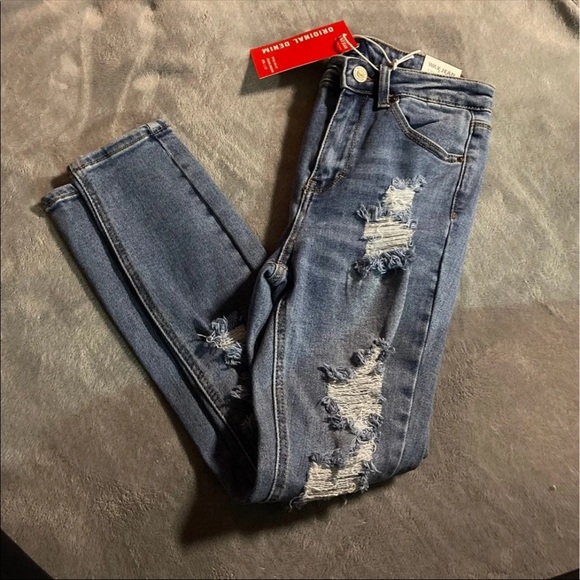 WAX distressed skinny jeans - Picture 4 of 7